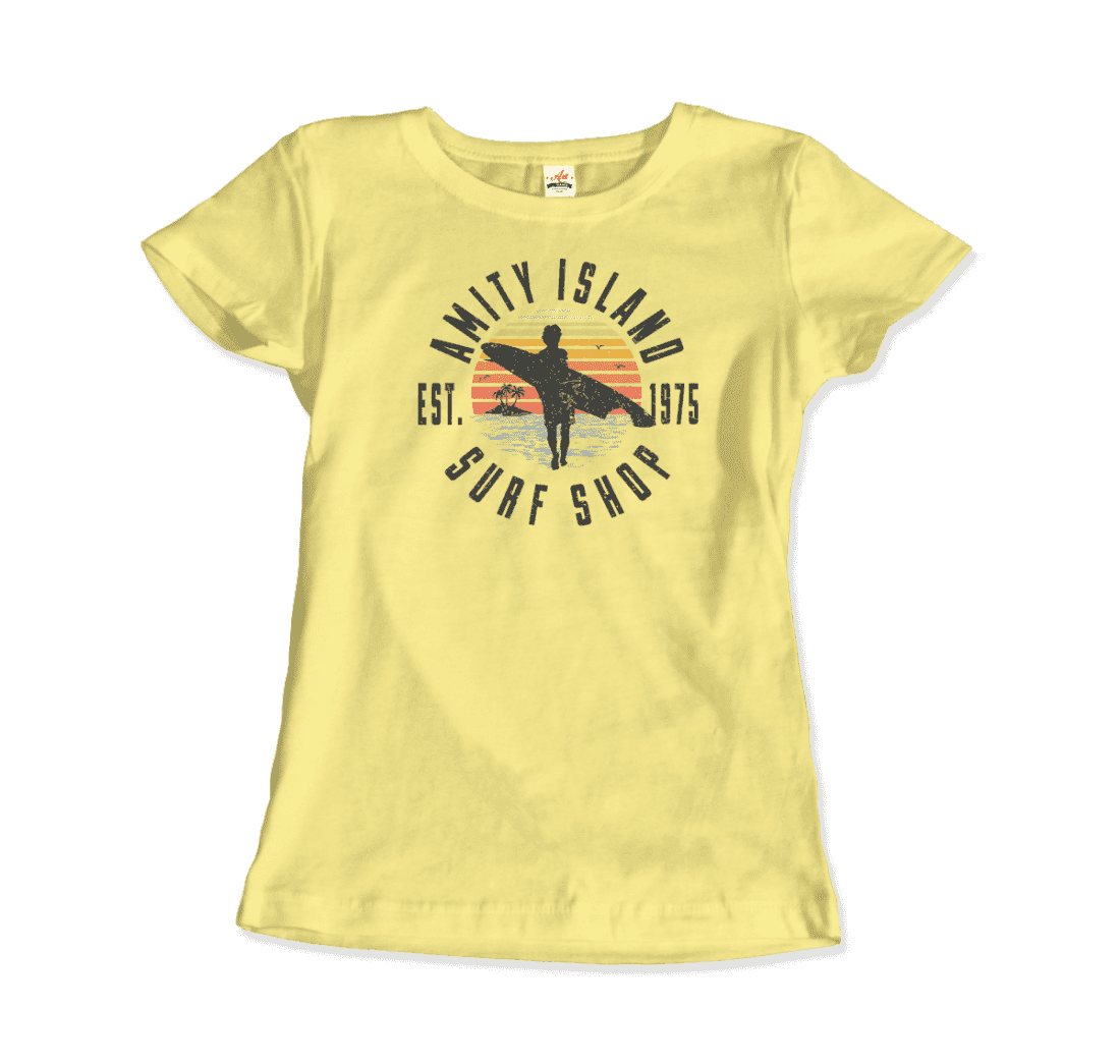 Amity Island Surf Shop, Jaws T-Shirt by Art-O-Rama Shop - Vysn