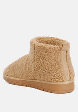 anatole fleece exterior fluffy boots by London Rag