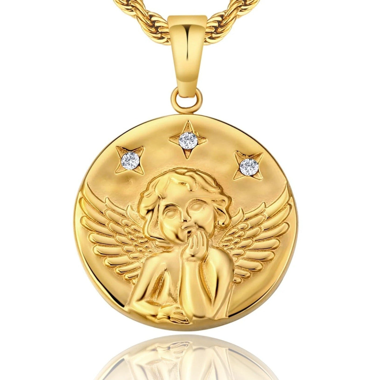 Angle Coin Pendant Necklace by Bling Proud | Urban Jewelry Online Store