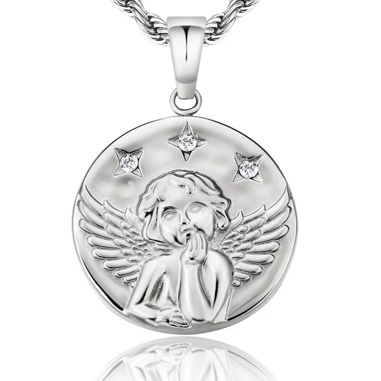 Angle Coin Pendant Necklace by Bling Proud | Urban Jewelry Online Store