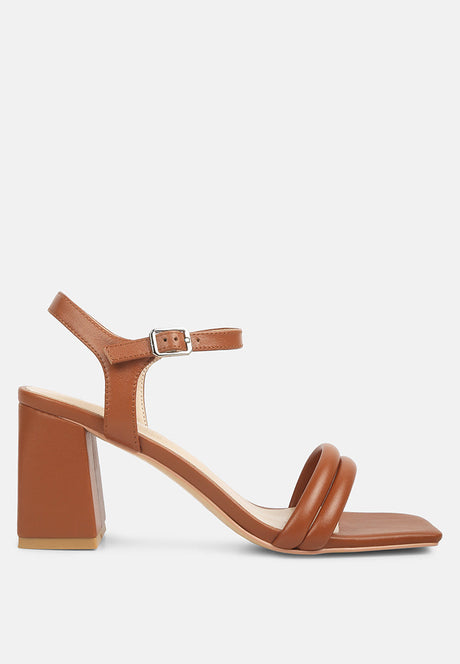 edyta ankle strap block heel sandals by London Rag