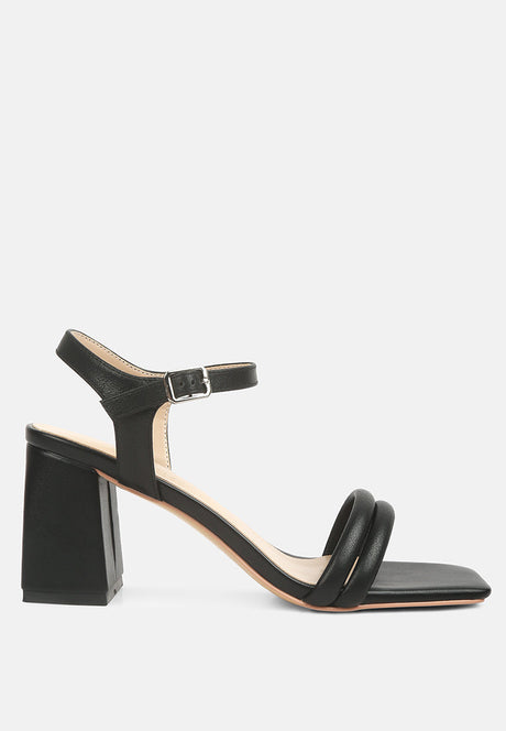 edyta ankle strap block heel sandals by London Rag