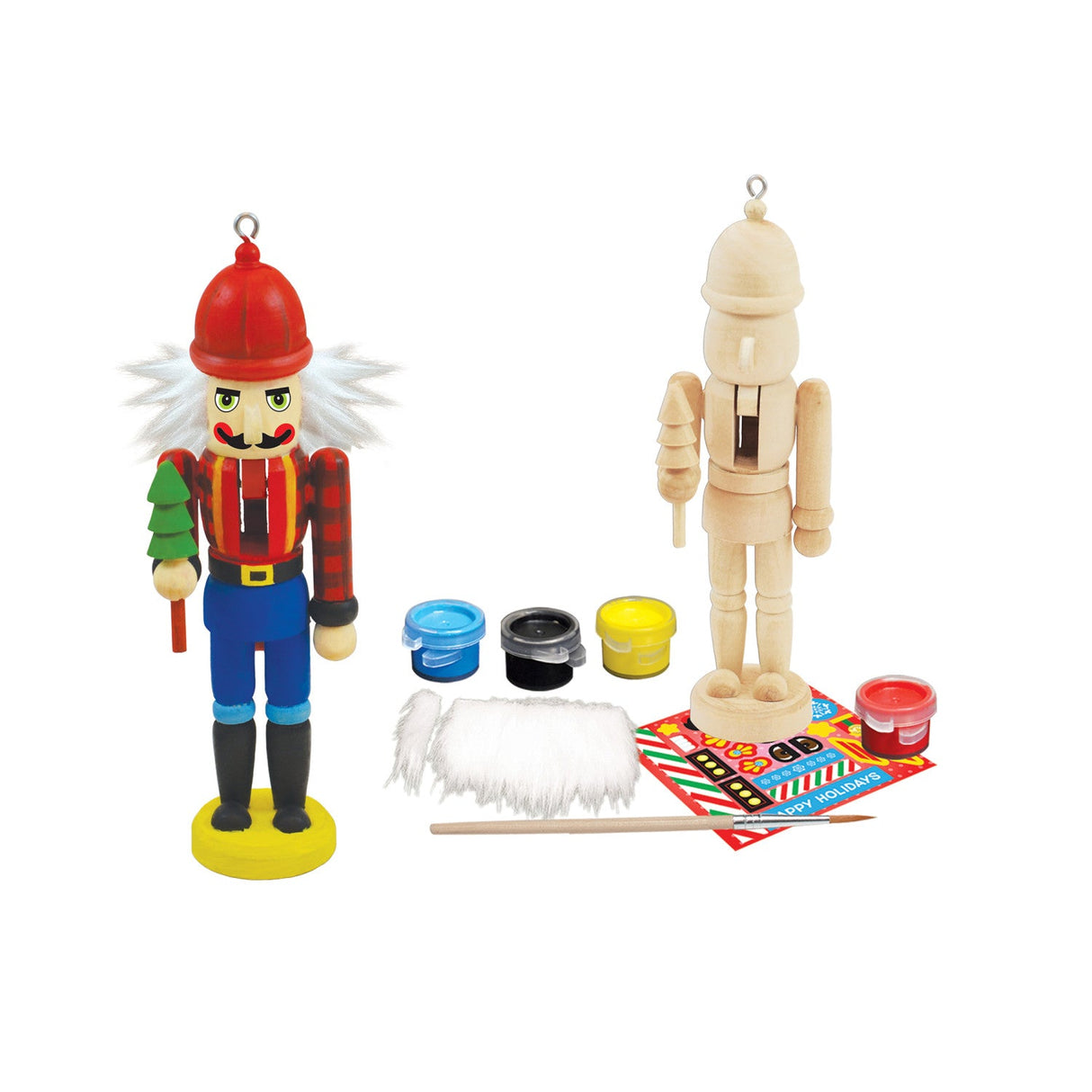 Nutcracker Lumberjack Ornament Wood Paint Kit by MasterPieces Puzzle Company INC