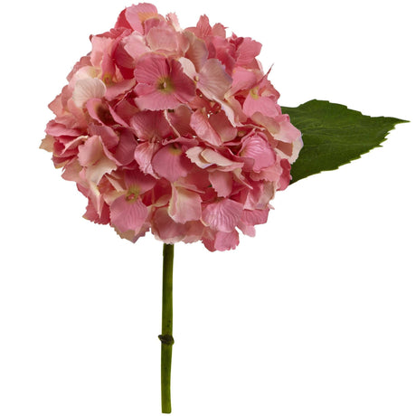 12” Hydrangea Artificial Flower (Set of 12) by Nearly Natural