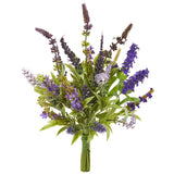 15” Lavender Artificial Flower Bouquet (Set of 3) by Nearly Natural