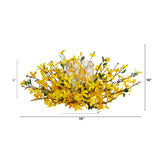 16” Artificial Forsythia Candelabrum by Nearly Natural