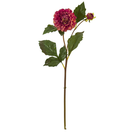 19” Dahlia Artificial Flower (Set of 6) by Nearly Natural