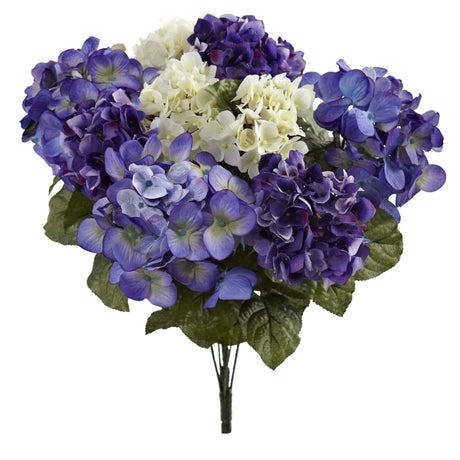 19” Hydrangea Artificial Plant (Set of 3) by Nearly Natural