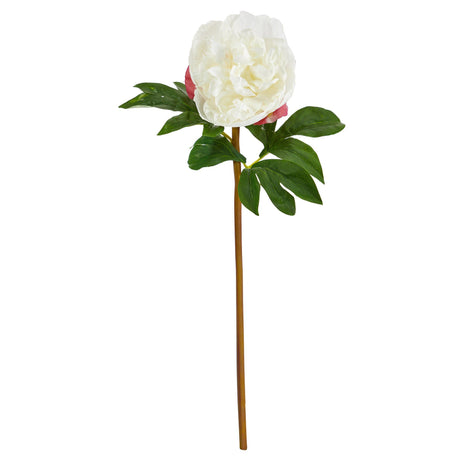 20” Peony Artificial Flower (Set of 3) by Nearly Natural