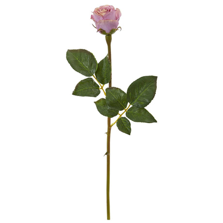 20” Rose Bud Artificial Flower (Set of 12) by Nearly Natural