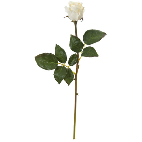 20” Rose Bud Artificial Flower (Set of 12) by Nearly Natural