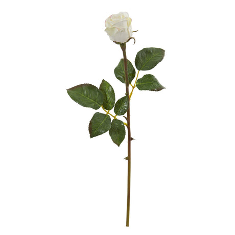 20” Rose Bud Artificial Flower (Set of 12) by Nearly Natural