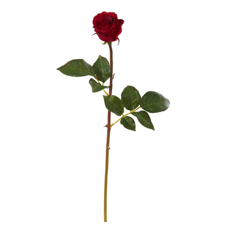 20” Rose Bud Artificial Flower (Set of 12) by Nearly Natural