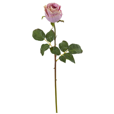 21” Rose Bud Artificial Flower (Set of 6) by Nearly Natural