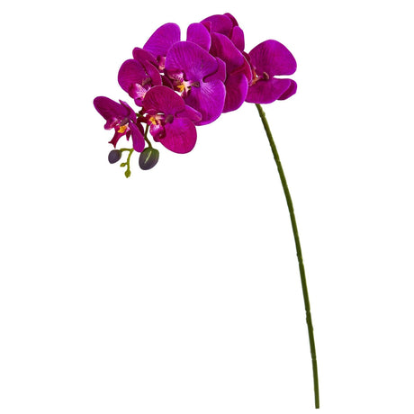 28” Orchid Phalaenopsis Artificial Flower Stem (Set of 6) by Nearly Natural