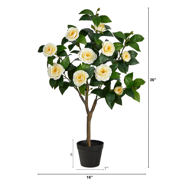3’ Camellia Artificial Tree by Nearly Natural