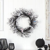 30" Halloween Gazing Eyeballs Twig Wreath" by Nearly Natural - Vysn