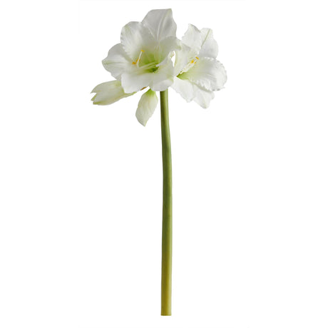 31” Artificial Amaryllis Faux Flower (Set of 3) by Nearly Natural