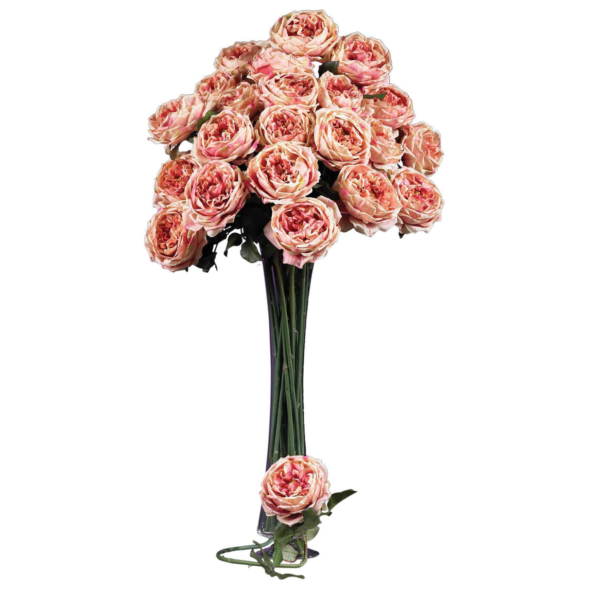 31" Large Rose Stem (Set of 12)" by Nearly Natural