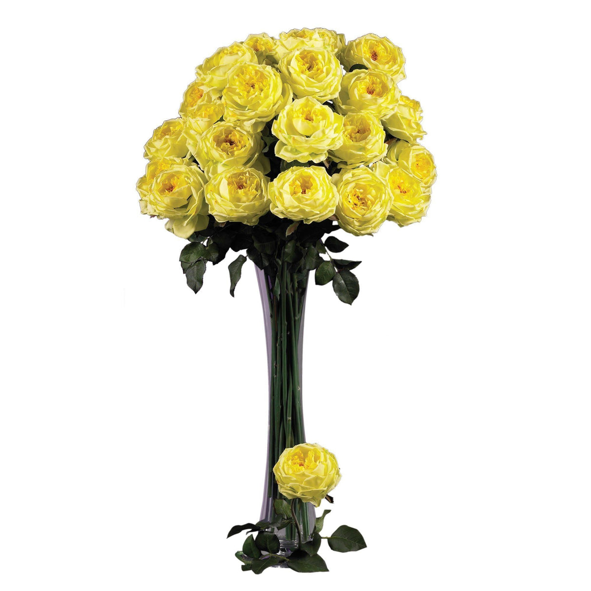 31" Large Rose Stem (Set of 12)" by Nearly Natural