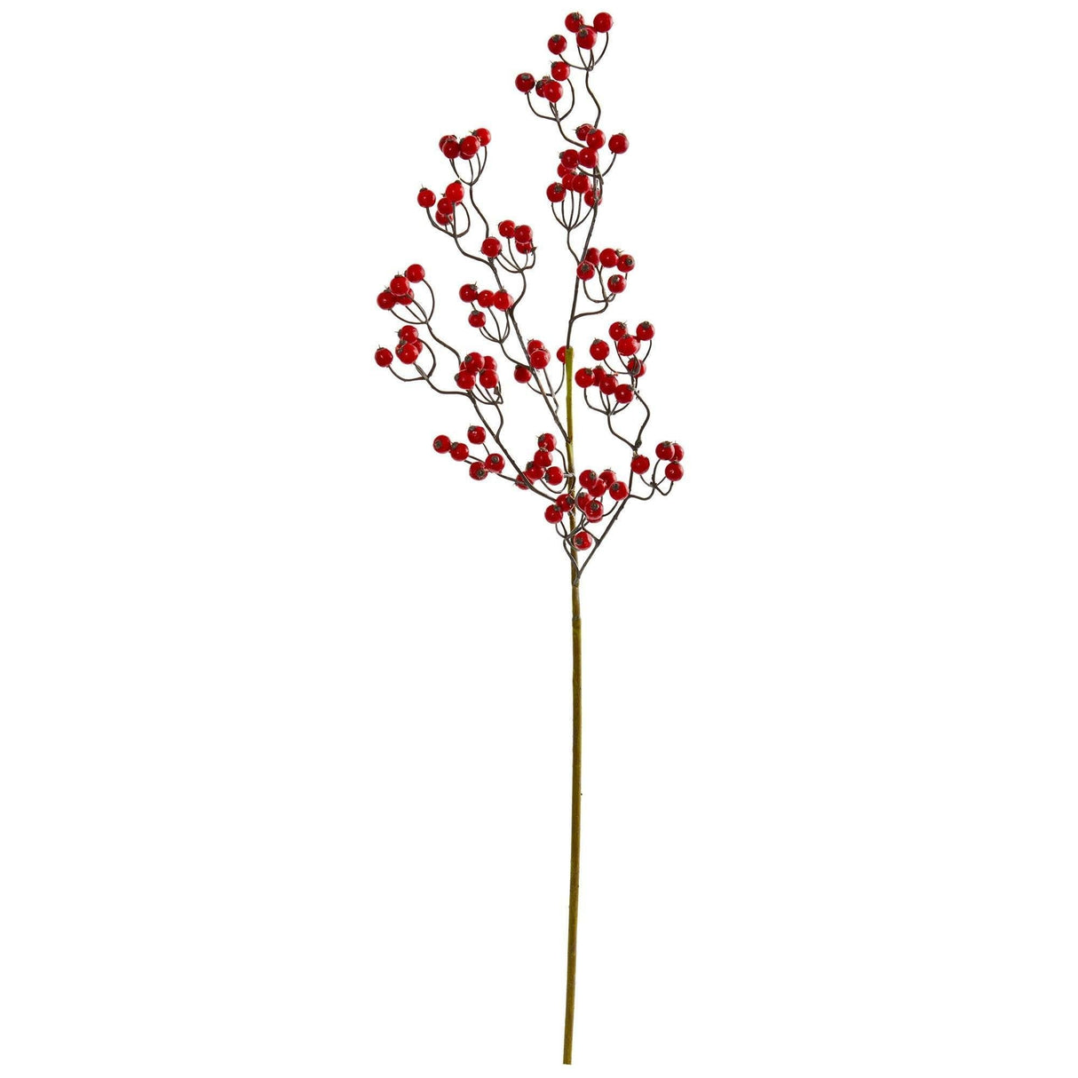 35” Berry Spray Artificial Flower (Set of 6) by Nearly Natural