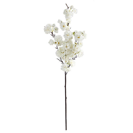 35” Cherry blossom Artificial Flower (Set of 3) by Nearly Natural