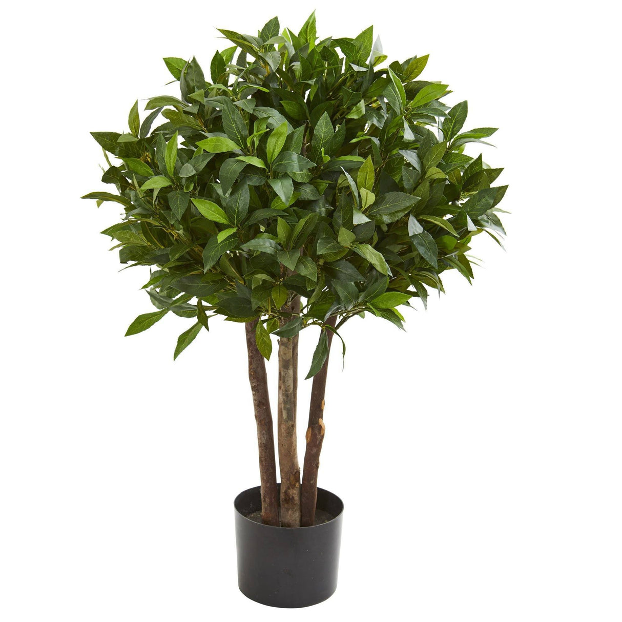 37” Bay Leaf Topiary Artificial Tree by Nearly Natural