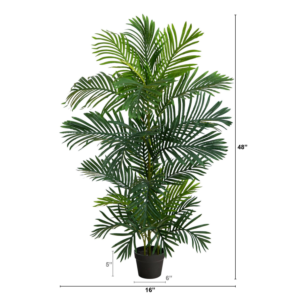 4’ Areca Artificial Palm Tree UV Resistant (Indoor/Outdoor) by Nearly Natural