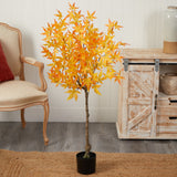 4' Autumn Maple Artificial Tree by Nearly Natural