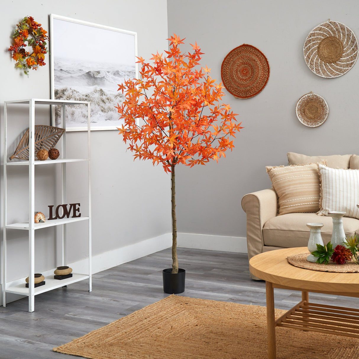 4' Autumn Maple Artificial Tree by Nearly Natural