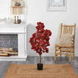 4’ Autumn Pomegranate Artificial Tree by Nearly Natural