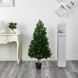 4’ Bay Leaf Artificial Topiary Tree UV Resistant (Indoor/Outdoor) by Nearly Natural