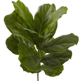 4’ Fiddle Leaf Tree UV Resistant (Indoor/Outdoor) by Nearly Natural