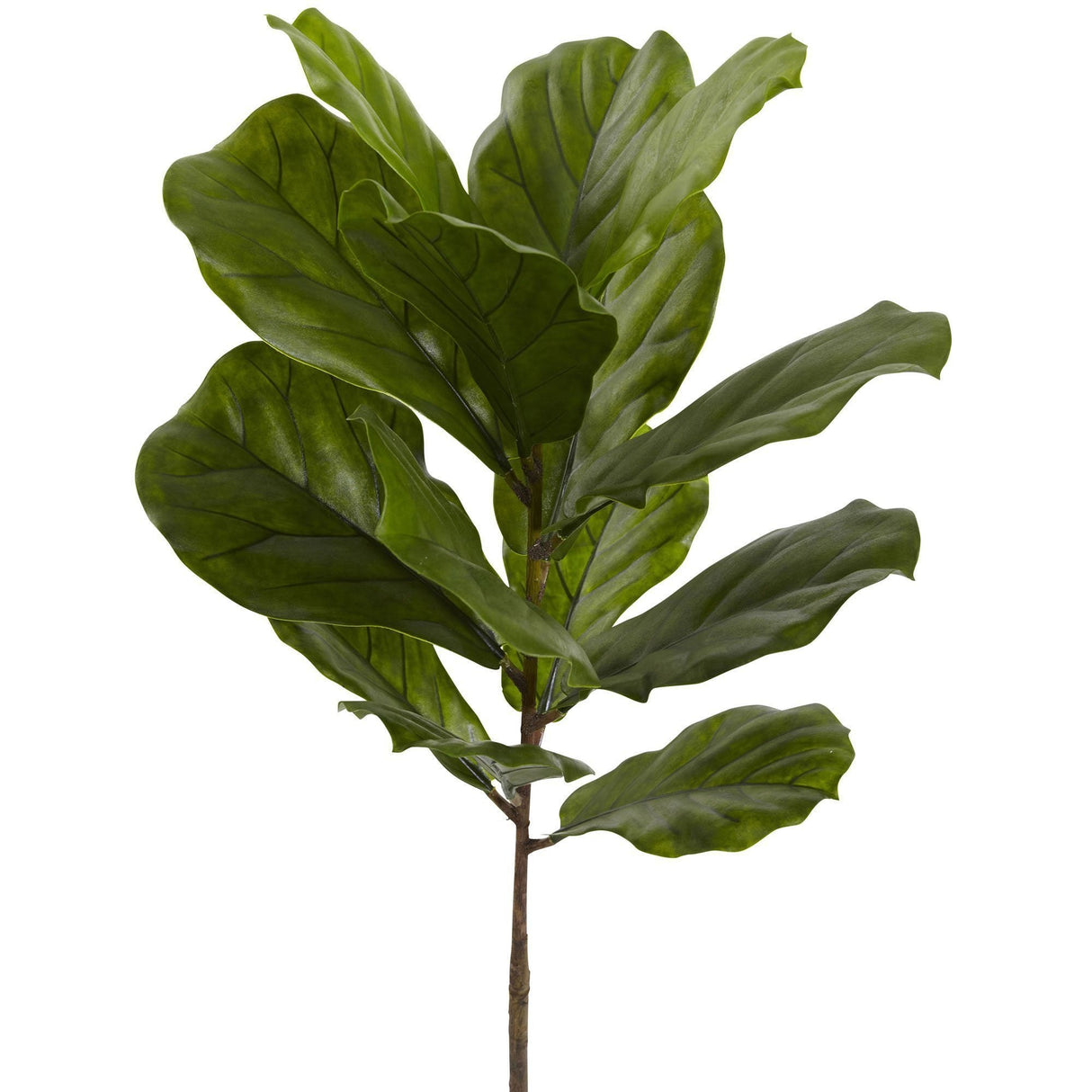 4’ Fiddle Leaf Tree UV Resistant (Indoor/Outdoor) by Nearly Natural