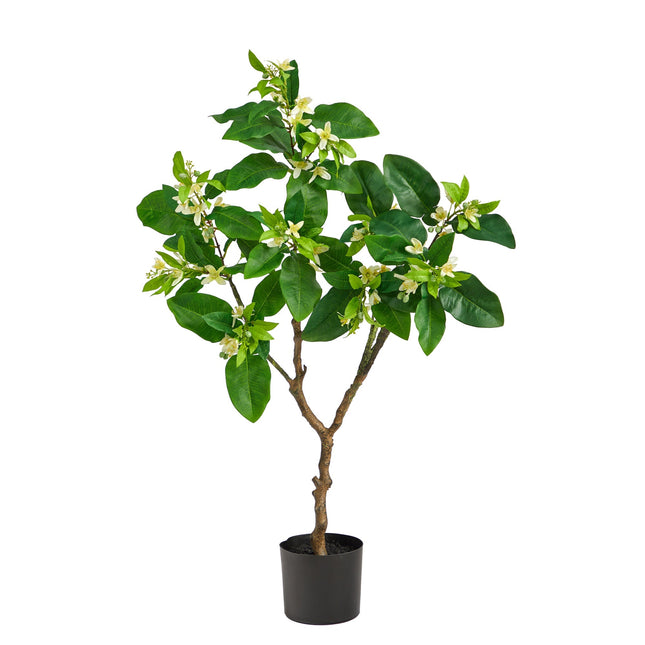 4’ Grapefruit Flower Artificial Tree by Nearly Natural
