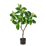 4’ Grapefruit Flower Artificial Tree by Nearly Natural