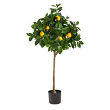 4’ Lemon Tree Artificial by Nearly Natural