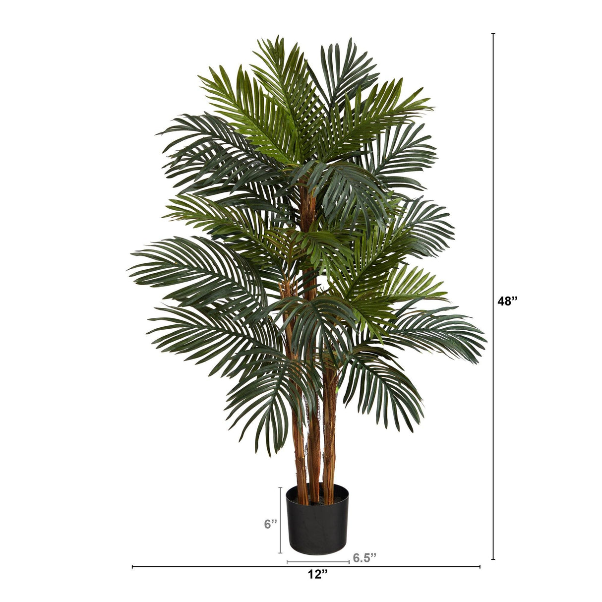 4’ Robellini Palm Artificial Tree by Nearly Natural