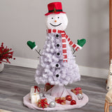 4’ Snowman Artificial Christmas Tree with 234 Bendable Branches by Nearly Natural