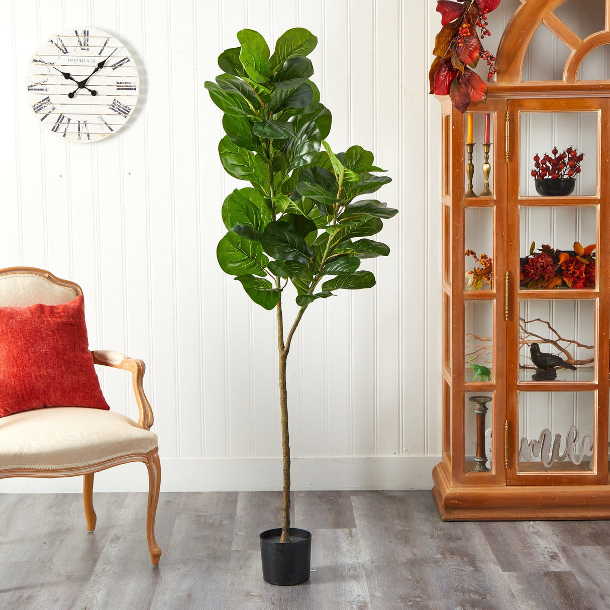 4.5’ Fiddle Leaf Fig Artificial Tree by Nearly Natural