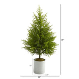 49” Norfolk Island Pine “Natural Look” Artificial Christmas Tree by Nearly Natural