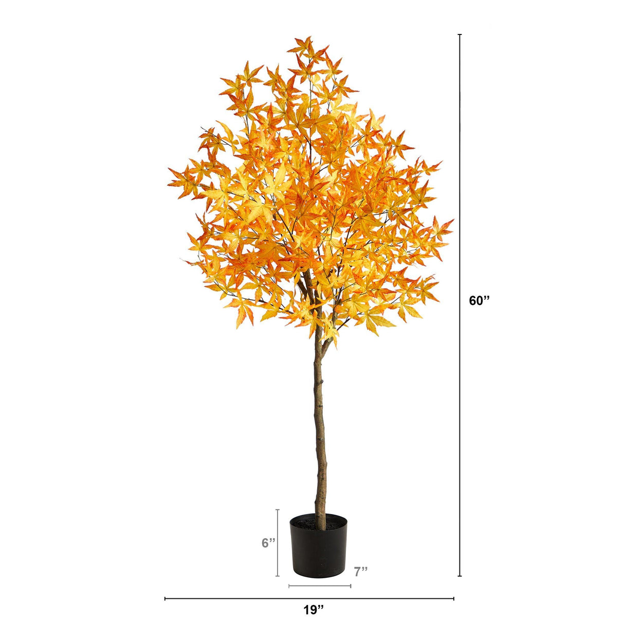 5' Autumn Maple Artificial Tree by Nearly Natural