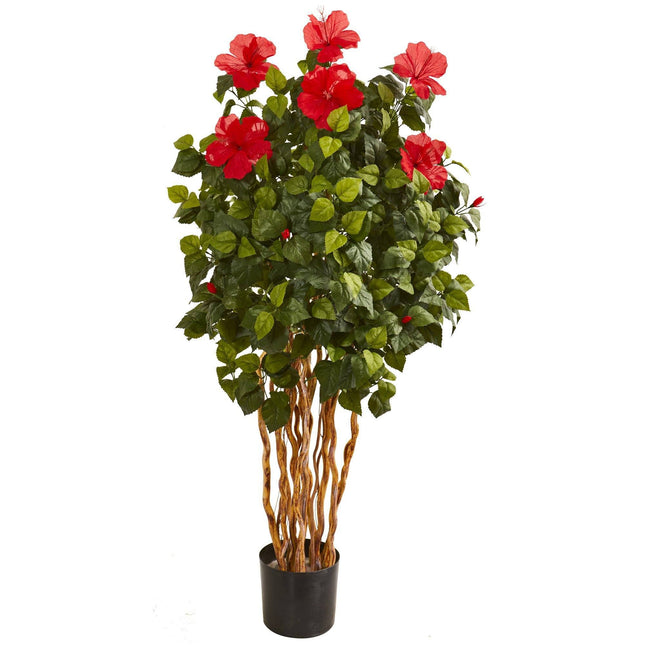 5’ Hibiscus Artificial Tree by Nearly Natural