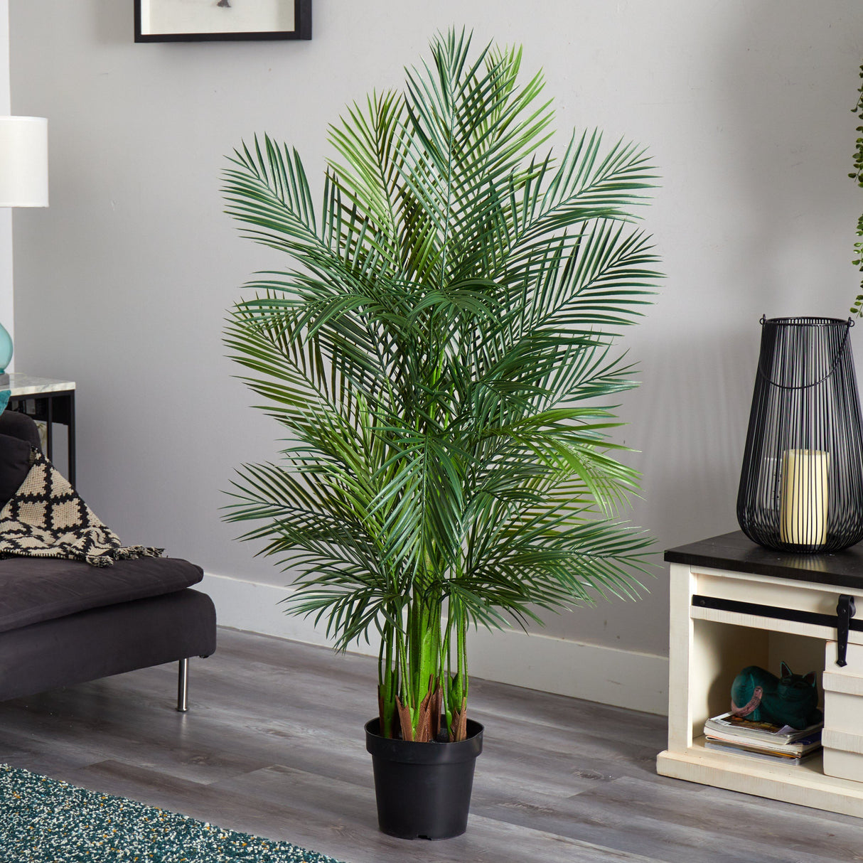 5.5’ Areca Palm Artificial Tree Lush Green by Nearly Natural