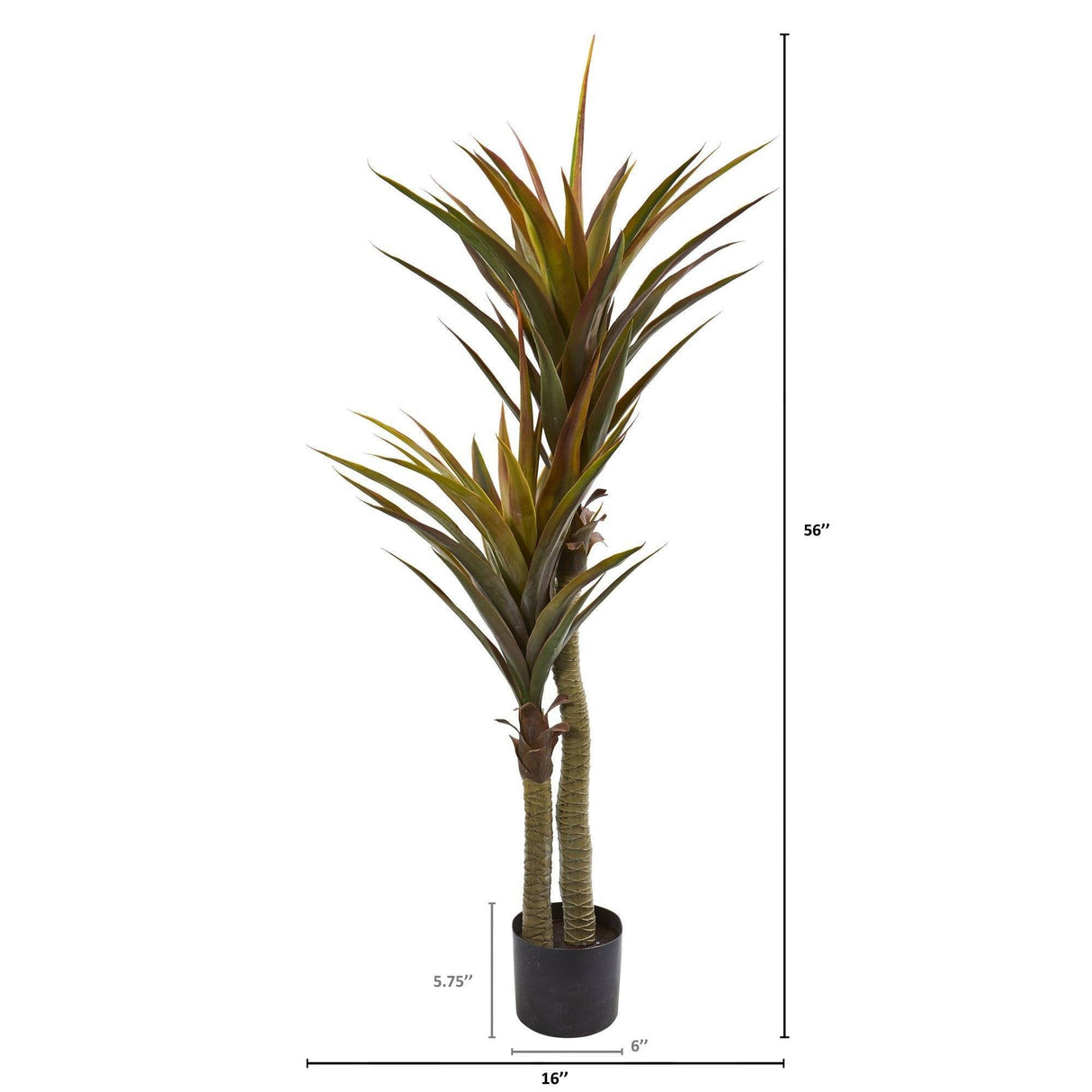 56” Yucca Artificial Tree by Nearly Natural