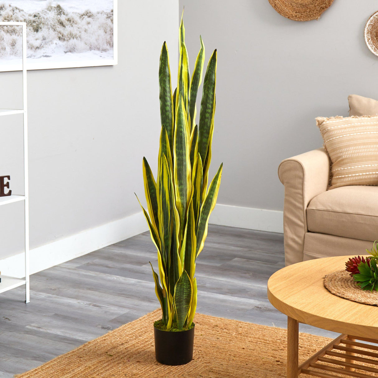 58” Sansevieria Artificial Plant by Nearly Natural