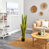 58” Sansevieria Artificial Plant by Nearly Natural