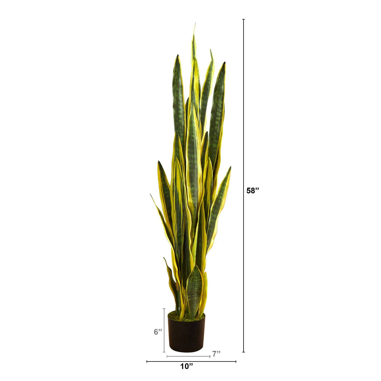 58” Sansevieria Artificial Plant by Nearly Natural