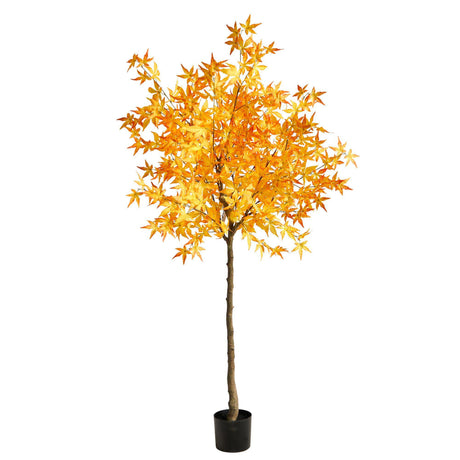 6' Autumn Maple Artificial Tree by Nearly Natural