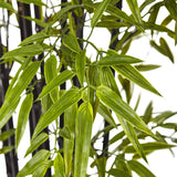 6' Black Bamboo Tree UV Resistant (Indoor/Outdoor) by Nearly Natural